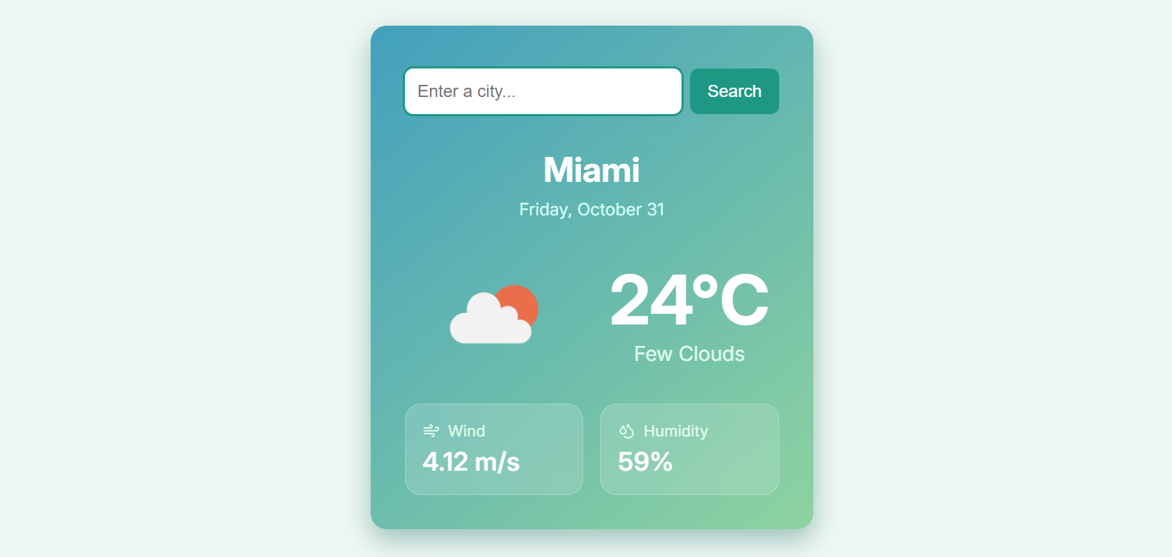 Weather App preview