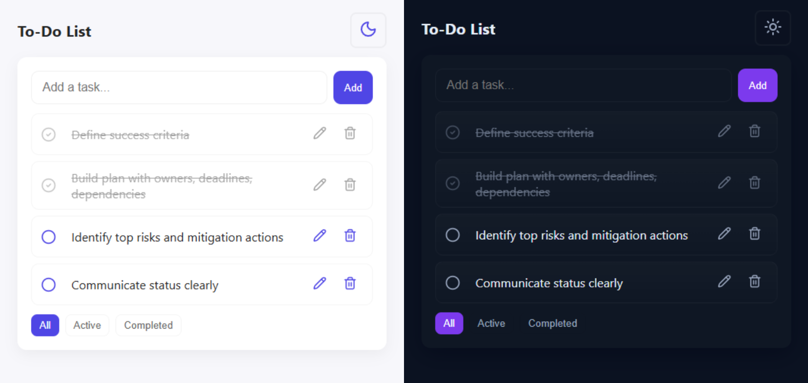 To-do-list app preview